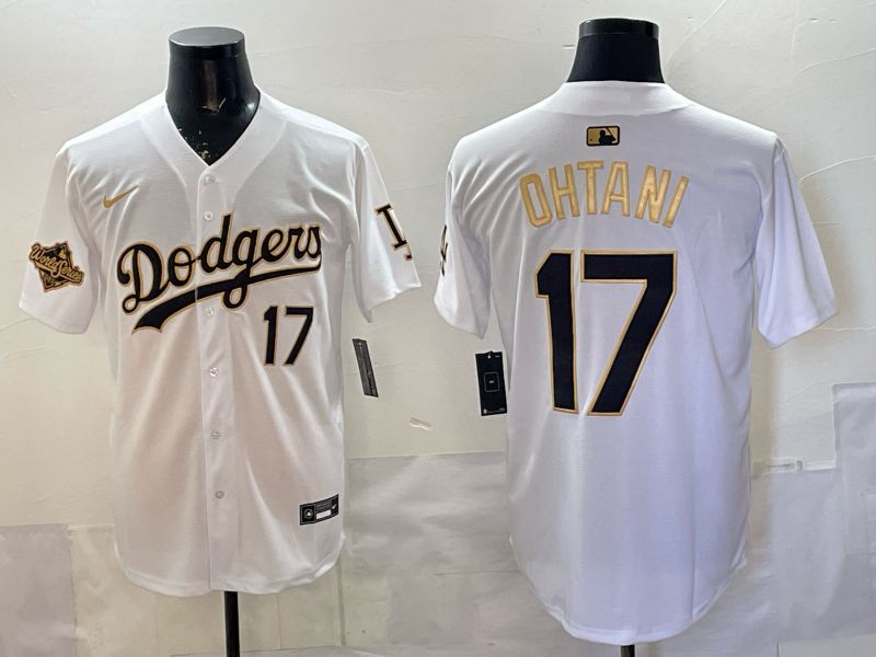 Men 2026 Nike Los Angeles Dodgers #17 Ohtani White Game MLB Jersey 09->los angeles dodgers->MLB Jersey